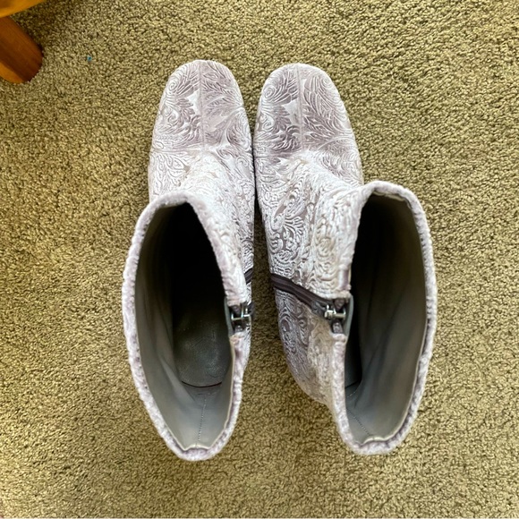 Marc Fisher LTD Grazi Flocked Velvet Booties - Picture 5 of 7